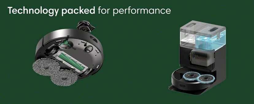 iRobot Roomba Plus 405 (G185) Combo Robot Vacuum & Mop with AutoWash Dock - Spinning Mop Pads, Self-Empties, Pad Washing & Drying, Self-Cleaning, Pad-Lift, LiDAR Navigation