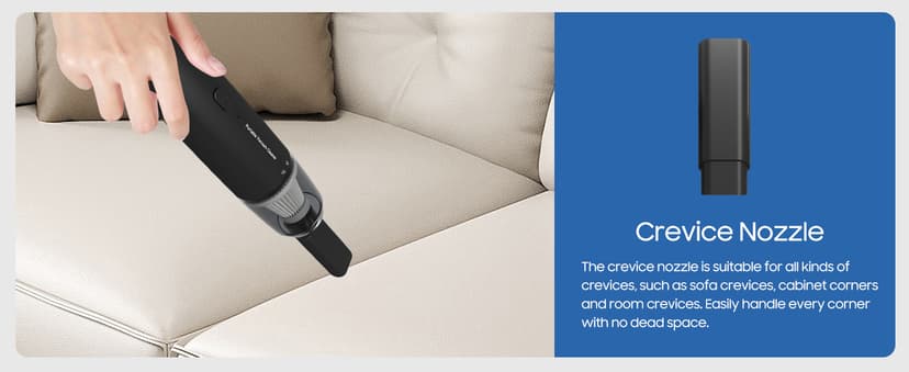 Handheld Vacuum Cordless, Car Vacuum Cleaner Portable with HEPA Filter, 2 Suction Modes, Mini Hand Held Vacuum Rechargeable for Car, Home, Pet Hair, Office, Desk, Keyboards (Black)