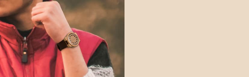 BOBO BIRD Men's Bamboo Wooden Watch with Black Cowhide Leather Strap 12 Holes Timer Design Sports Casual Watches