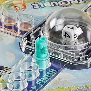 Hasbro Gaming Trouble: Bluey Edition Board Game for Kids, 2-4 Players, Race Bluey, Bingo, Bandit, or Chilli to The Finish, Ages 5 and Up (Amazon Exclusive)