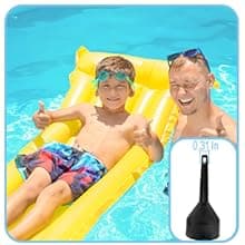 Electric Air Pump for Inflatable Pool Toys - High Power Quick-Fill Air Mattress Inflator Deflator Pump for Pool Float Raft Airbed with 3 Nozzles, 320W, 110V AC, 1.6PSI, Air Flow 26CFM