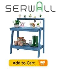 SERWALL Folding Adirondack Chair, HDPE Adirondack Chairs Set of 2, Plastic Outdoor Chairs- Looks Exactly Like Real Wood- Navy