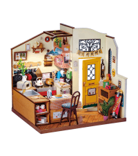Rolife DIY Miniature House Kit Greenhouse, Tiny House Kit for Adults to Build, Mini House Making Kit with Furniture, Halloween/Christmas Decorations/Gifts for Family and Friends (Cathy's Greenhouse)