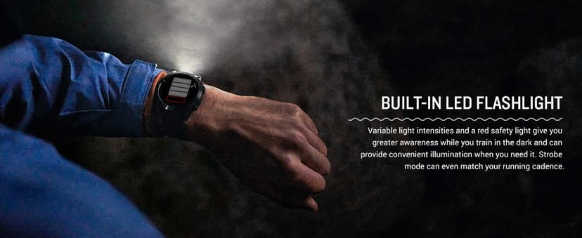 Garmin fēnix 7X Pro Sapphire Solar, Multisport GPS Smartwatch, Built-in Flashlight, Solar Charging Capability, Black