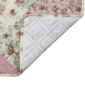 Non Slip Armchair Caddy for Sofa Recliner, Washable Remote Controls Holder, Storage for Magazine, Phone, iPad Brilliant Sunshine Pink Rose & Grey Toile Couch Armrest Organizer, 35"×13" B07X3Z4HYK