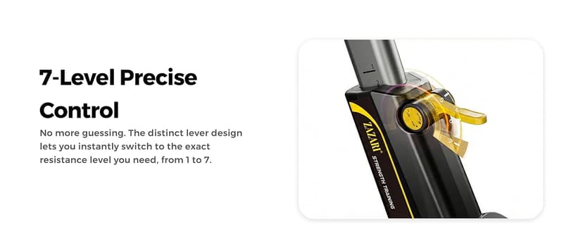 Compact Exercise Bike for Small Spaces, Quiet Rear Flywheel Stationary Bike for Home, 7-Level Lever Resistance, Soft Seat Indoor Cycling Bike for Petite to Medium Frames (<26dB)