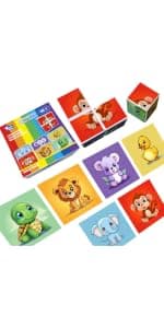 Sensory & Montessori Toys for Boys & Girls 1 2 3 Years Old, Toddler Travel Toys, Magnet Toys for Kids Birthday Gifts (12 PCS) Magnetic Building Blocks Large, 1.65 inch Stacking Cubes for Toddlers B0CHJTD1FS