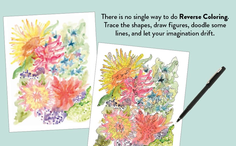 The Reverse Coloring Book™: The Book Has the Colors, You Draw the Lines! 1523515279