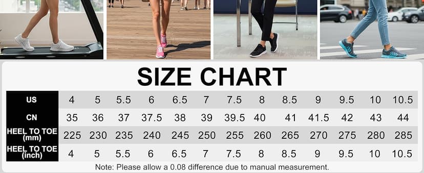 DUOYANGJIASHA Womens Sneakers Walking Shoes Comfortable Non Slip Tennis Shoes Breathable Lightweight Footwear for Casual Work