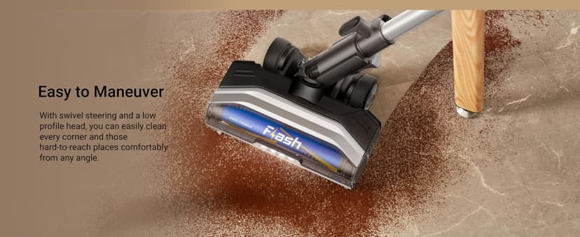 Eureka Corded Stick Vacuum Cleaner for Home Pet Hair, Lightweight Vacuum Cleaner with Powerful Suction for Carpet Tile and Hard Floor, Blue, NES520BL 2-in-1 Flash Handheld Vac