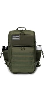 QT&QY 45L Military Tactical Backpacks Molle Army Assault Pack 3 Day Bug Out Bag Hiking Treeking Rucksack…