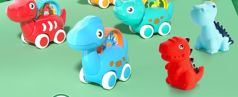 9 PCS Vehicles for Baby Boy Gifts,1 Year Old Toys for Toddler Boy Toys 1-2,1st Birthday Gift for Infant 12 18 Months ALASOU Dinosaur Car Toys for 1 Year Old Boy Gifts with Playmat/Storage Bag B09MN585VM