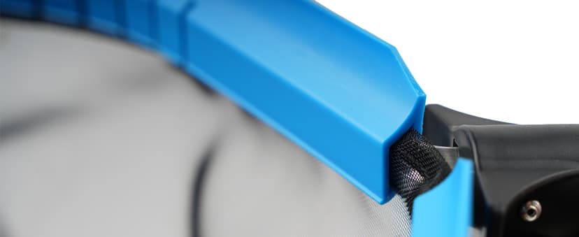 Upgraded Self-Repair Pool Net, Pool & Pond Cleaning Skimmer with Heavy Duty Nylon Net - Fine Mesh, Aluminum Frame, Deep Trash Bag for Above Ground & In-ground Pools, Leaf Skimmer Rake Net(No Pole)