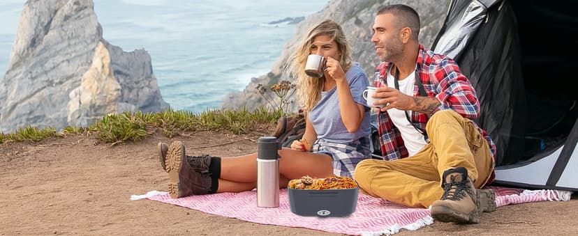 Leakproof, Removable Easy Clean, 12V/24V Car/Truck & 110V Home Use, Lonchera Eléctrica Portátil with Bag Tableware, Gifts Carsolt 1.5L Electric Lunch Box, Heated Lunch Box Food Warmer for Adults B09YXSNCTM