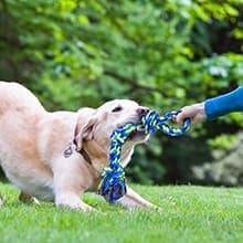 Feeko Heavy Duty Dog Rope Toys for Large Breed Aggressive Chewers, 2 Pack Indestructible Teeth Cleaning Tug of War Toy