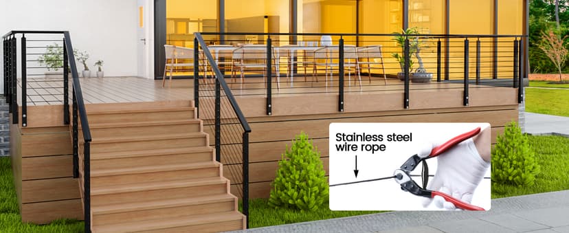 Cut up to 5/32"(4mm) Wire Ropes and Cables, For Cable Railing & Bicycle Brake Repair & Other DIY Projects, Neatly Cutting Muzata Cable Cutter for Cutting up to 5/32" Wire Ropes and Cables CR12 B06XCX2LL7