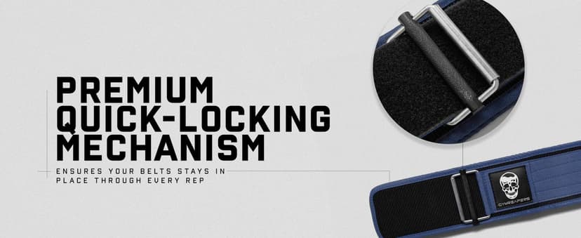 Gymreapers Quick Locking Weight Lifting Belt for Men Gym Belt for Powerlifting Deadlift Belt with 4 Inch Neoprene Metal Buckle Back Support Weightlifting Belt Women