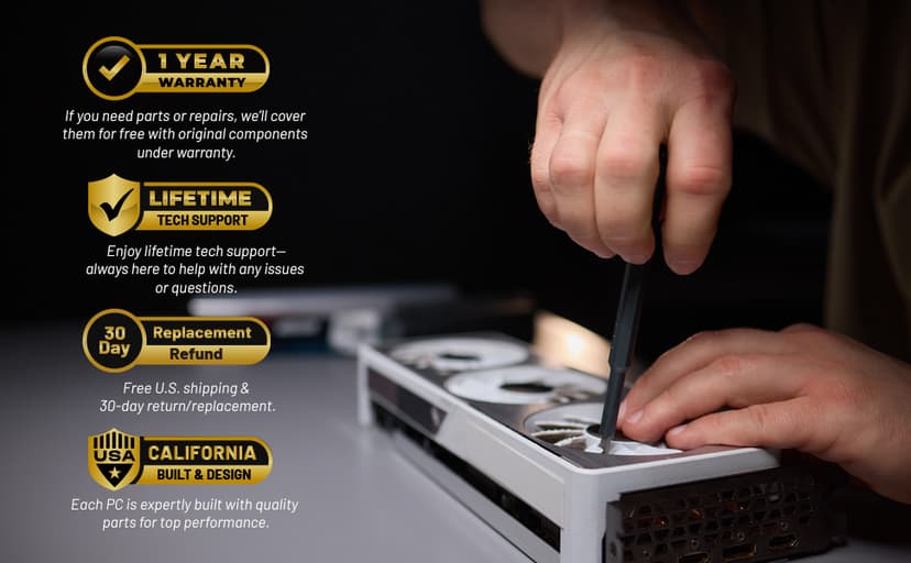 Skytech Gaming Azure 3 Desktop PC, Ryzen 7 7700 3.8 GHz (5.3GHz), NVIDIA RTX 5060, 1TB NVMe SSD, 32GB DDR5 RAM 5200 RGB, 650W Gold PSU, Wi-Fi, Win 11