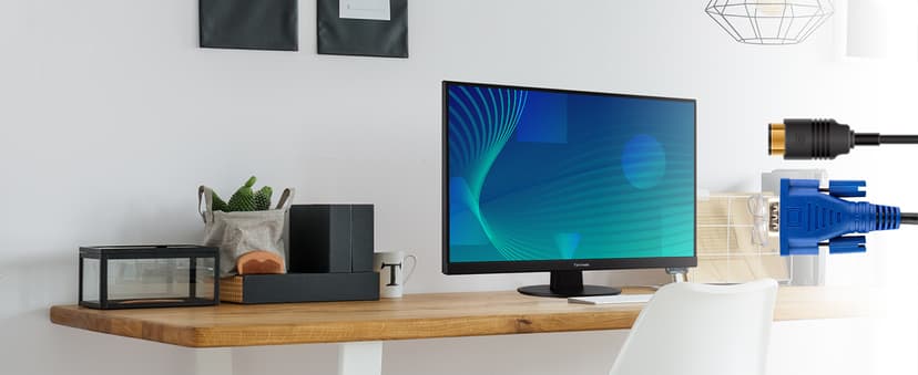 ViewSonic VA2247-MH 22 Inch 1080p Monitor, 100Hz Refresh Rate with FreeSync for Smooth Workflows, Ultra-Thin Bezels, HDMI, and VGA Inputs