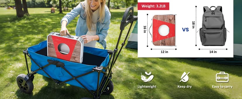 ROPODA Portable Cornhole Board Set,24x16 / 30×20in Corn Hole Games for Adults with 8 Bean Bags, Lightweight Aluminum Alloy Edging Cornhole Set for Outdoor Games, Beach and Tailgates