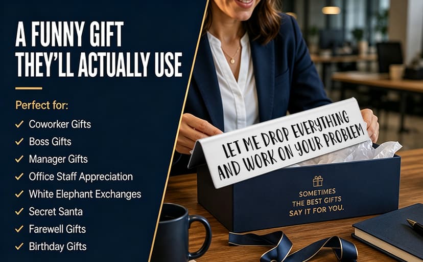 Funny office desk sign • Novelty nameplate • Coworker gift • Boss gift • Manager gift • Workplace humor decor Let Me Drop Everything and Work On Your Problem Funny Desk Plate Sign B0D1NZX9JX
