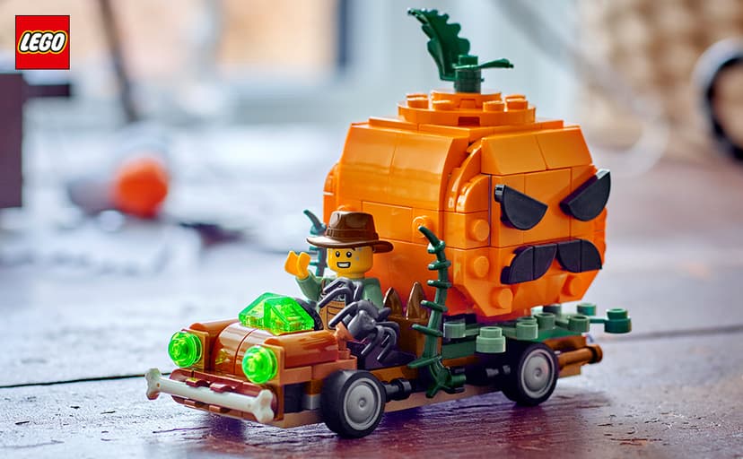 Building Toys for Boys & Girls, Ages 8+, Halloween Decor & Craft, 177 pieces, Gift for Kids LEGO Jack-O'-Lantern Pickup Truck 40822 B0FMPL53NT