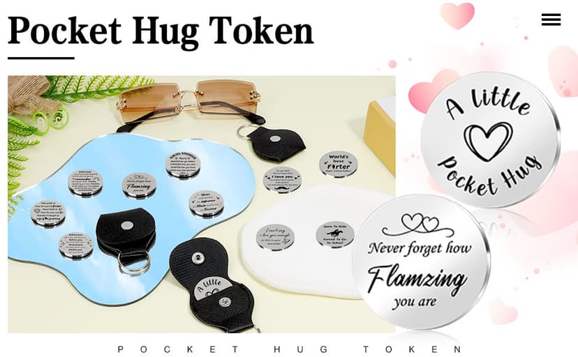 STARKET Easter Basket Stuffers For Teen Graduation Gifts For Women Men Pocket Hug Token 2026 Motivation Birthday Retirement B0DGQKMQJS