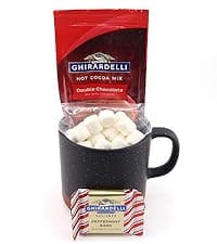 Hot Cocoa Bar Kit by Happy Packs, Includes Hot Cocoa Mix, Mini Marshmallows, Crushed Peppermint Candy, Chocolate Chips, White Chocolate Chips & Christmas Sprinkles, Premium Hot Chocolate Gift Sets