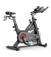 JOROTO Exercise Bike, Magnetic Stationary Bikes for Home with 40LBS Flywheel, App Supported Indoor Bike with 350LBS Weight Capacity, Low Noise,Digital Monitor,Bottle and Tablet Holder