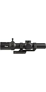 SIG SAUER Tango-MSR LPVO 1-6x24mm Waterproof Fogproof Rugged Tactical Hunting Rifle Scope | Second Focal Plane/SFP/F2 | Includes Alpha-MSR Aluminum Mount, Flip-Back Lens Covers