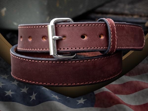 Relentless Tactical The Ultimate Leather Gun Belt | Made in USA | Concealed Carry EDC Belt for Men