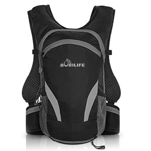 Bicycle Cycling Backpack - Water Resistant Biking and Bike Commuter Lightweight Backpack with Helmet Mesh Holder, Men and Women