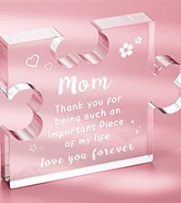 Best Friend Birthday Gifts, Friend Gifts for Long Distance, Friend Birthday Gifts for Women, Acrylic Puzzle Plaque Gifts for Friend on Mothers Day -2.8 * 3.3in