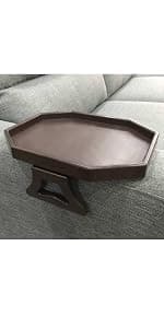 Xchouxer Couch and Bed Cup Holder Pillow, Sofa Organizer Caddy for Drinks, Remotes, Phones, Snacks (Beige) B0BWJ7W36N
