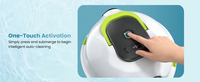 Y20 Robotic Pool Cleaner, Cordless Pool Vacuum for Above Ground & Inground Flat Pools with Dual Motors, 120 Min Runtime, Auto-Parking, Powerful Pool Vacuum Robot for Up to 1100 Sq.Ft