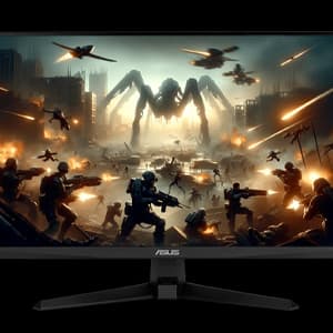ASUS TUF Gaming Series 5 24” 1080P Gaming Monitor (VG249QM5A) - Full HD, Fast-IPS, 240Hz, 0.3ms, G-SYNC Compatible, FreeSync Premium, Extreme Low Motion Blur Sync, 99% sRGB, Gaming AI, 3 yr Warranty