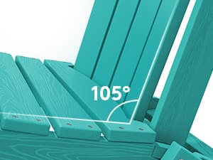 SERWALL Adirondack Chair with Cup Holders - Composite Adirondack Chairs Set of 2 HDPE Outdoor Chairs All Weather Use- Aruba