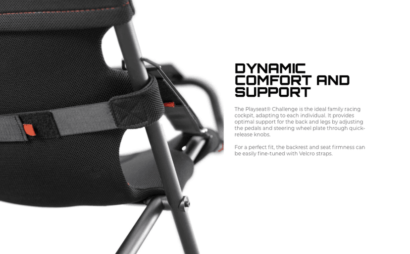Playseat Challenge Racing Simulator Cockpit | Foldable & Adjustable | for High Performance Sim Racing | Compact & Flexible | Supports All Steering Wheels & Pedals | for PC and Console