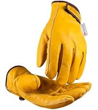 toolant Winter Work Gloves for Men, Insulated Leather with Water Resistance and Abrasion Protection for Cold Weather