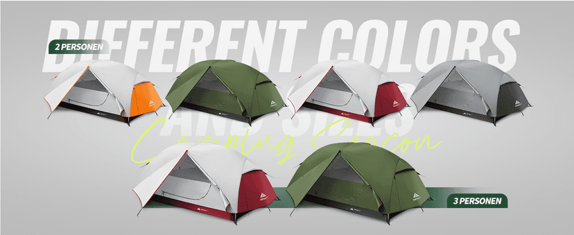 Forceatt Tent for 2 and 3 Person is Waterproof and Windproof, Camping Tent for 3 to 4 Seasons,Lightweight Aluminum Pole Backpacking Tent Can be Set Up Quickly,Great for Hiking