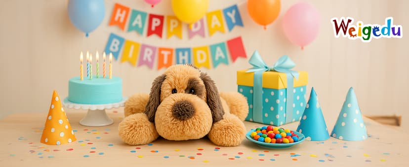 WEIGEDU Floppy Stuffed Dog Puppy Plush Toy, Huggable Beagle Labrador Retriever Stuffed Animal Dogs for Kids Girls Boys Baby Birthday Gift, 20 inch, Brown