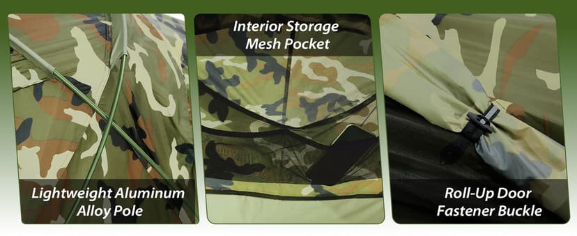 GEERTOP Ultralight Single Person Bivy Tent for Camp Waterproof 1 Man Tent for Camping Hiking Backpacking Hunting Outdoor Survival Gear - Easy Set Up