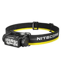 Nitecore HC65 UHE Headlamp, 2000 Lumen Max Heavy Duty Metal, USB-C Rechargeable with White, Red, and Reading Lights for Camping, Hiking, Hunting, and Industrial Works (Black)