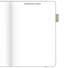 Travel & camping diary, nature adventure record book, 5.8 x 8.3 in eco leather notebook, gift for hikers & campers Clever Fox Hiking Journal for Women & Men, Trail Log Book, Forest Green B0DWSW8XN7
