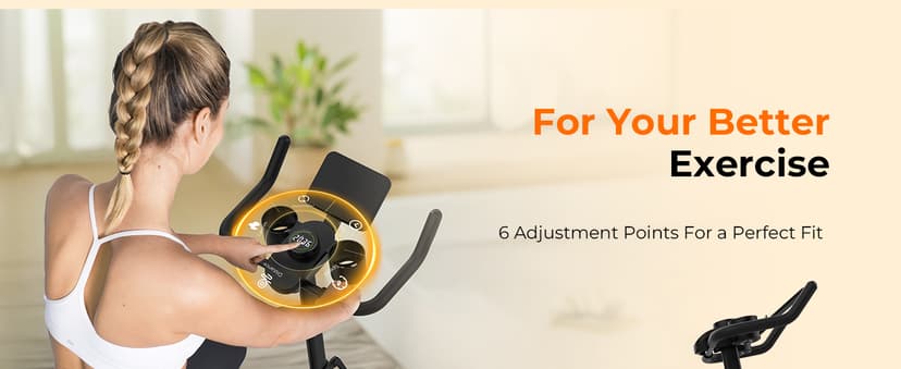 OWLSKY Exercise Bike with APP, Stationary Bike for Home, 300 lbs Capacity Quiet Indoor Cycling Bike Gym Cardio Workout, Adjustable Seat & Tablet Holder