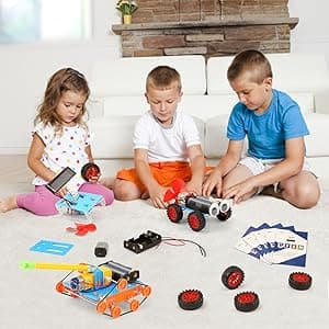 STEM Kits for Kids Crafts 6-8 8-12, Boys Gifts Toys for 6 7 8 Year Old Boy Birthday Gift Ideas, STEM Toys Crafts 6+ 7+ yr, Robotics Science Kits Activities Robot Building Age 8-10 9 10 11 12 13 14