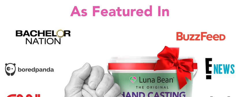 Luna Bean Hand Casting Kit – The Original Hand Mold Kit for Couples – Birthday Gifts, Bridal Shower, Wedding, Engagement Gifts for Her Him Anniversary for Men Women Wife Husband Boyfriend Girlfriend