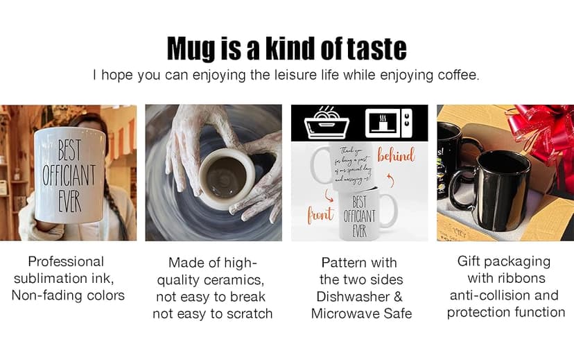 Dnuiyses Wedding Officiant Mug, Funny Wedding Registry Mugs, Best Officiants Ever Gift from Couple, Bride Groom Thank You Mug Gifts for Wedding Day, Bridesmaid Gifts, Just Married Gift for Newlywed