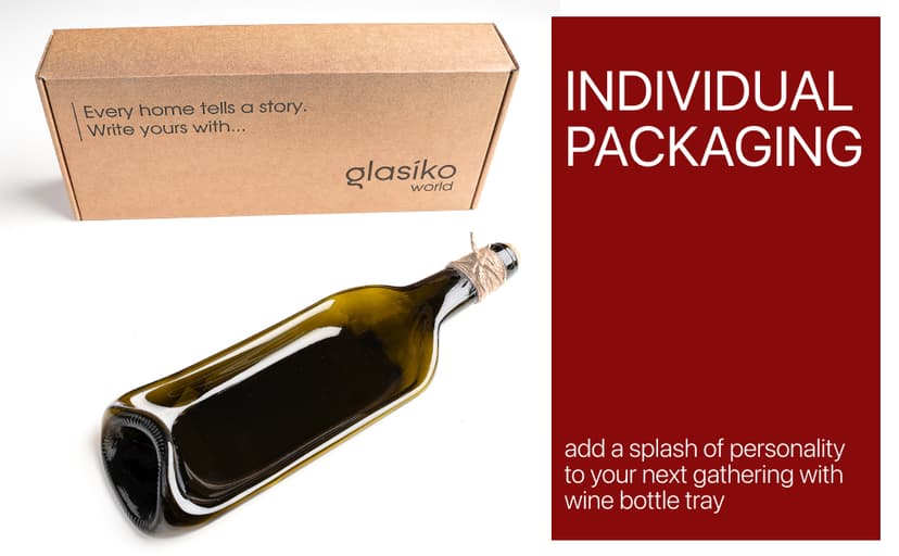 Melted Wine Bottle Serving Boards; Decorative Rectangle Serving Trays for Home Decor; Small Cheese Platter Serving Board; Unique Cheese and Cracker Tray for Dinner Party