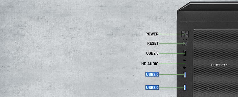 DARKROCK Classico Max Storage Master E-ATX Computer Case with 4x120mm Black Fan, 10 x3.5 HDD+3 x2.5 SDD USB 3.0 Ready, 360mm Radiator Supported, Vertical Slots for GPU Vertically Mount - Black
